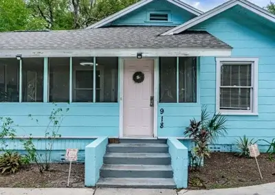 Front Entry at The Blue House