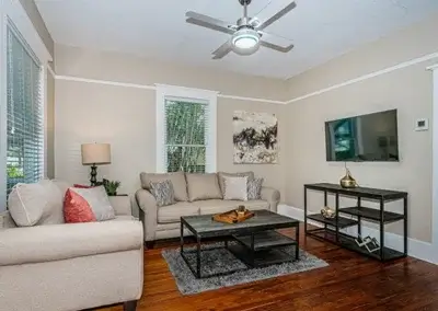 Living Room at The Blue House