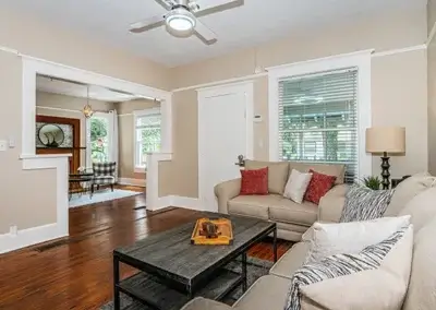 Living Room at The Blue House