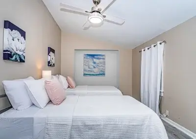 Bedroom at The Blue House