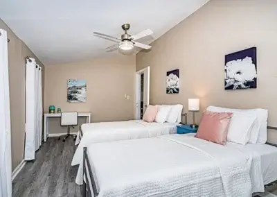Bedroom at The Blue House