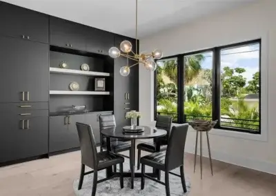 Beach Drive Breakfast Nook staged by Lime Door Décor