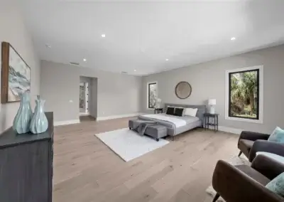 Beach Drive Primary Suite staged by Lime Door Décor