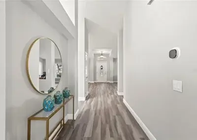 Lime Door Decor Staging for Windbrush Drive Entryway