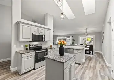 Lime Door Decor Staging for Windbrush Drive Kitchen