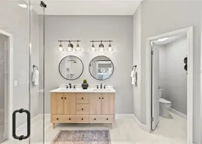 Lime Door Decor Staging for Windbrush Drive Primary Bath