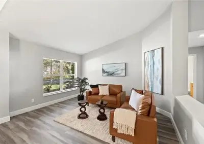 Lime Door Decor Staging for Windbrush Drive Sitting Room